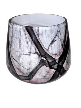 Zorza Art Glass Hand Blown Perfumed Candle New Made In Poland